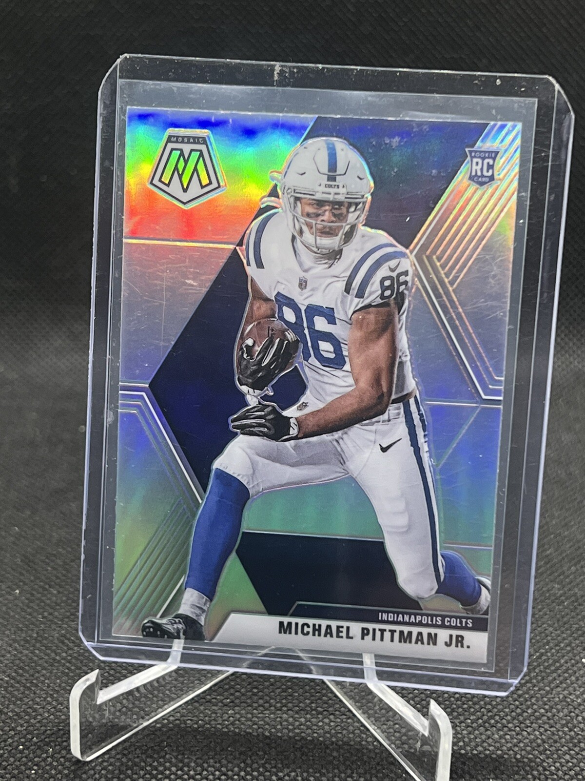 2020 Panini Mosaic MICHAEL PITTMAN JR RC ROOKIE #214 SILVER PRIZM COLTS