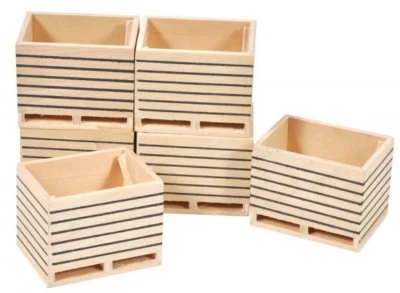 KIDS GLOBE Holz Kartoffelkisten (6x) 1:32 Van Manen KidsGlobe 610611