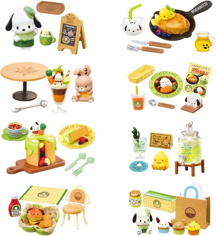 Re-ment miniature Sanrio PC Pochacco Cafe Full Comlete 8 Box Set New JPN - Image 4 of 4
