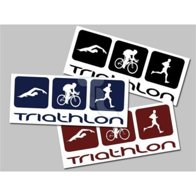 Triathlon Aufkleber verschiedene Farben Größen Sticker Triathlonladen NEU