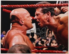 Stone Cold Steve Austin Signed 16x20 Photo BAS COA WWE WWF Vince McMahon Picture