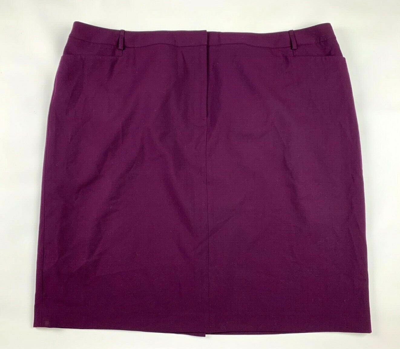 Calvin Klein Pencil Skirt 24W Purple Straight Lined Zip Fly Plus Size New |  eBay
