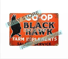 Coop  Farm Implements Sales Service metal tin sign wall decor plaque
