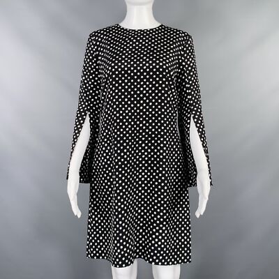 MICHAEL KORS COLLECTION Size 4 Black White Silk Polka Dot Bell Sleeves Dress | eBay MICHAEL KORS COLLECTION Size 4 Black White Silk Polka Dot Bell Sleeves Dress | eBay