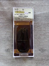 Vintage GC Electronics Video TV VCR CABLE TV Video Cable 6 Ft Length C8 NEW