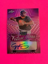 2021 LEAF METAL DRAFT COOPER KINNEY FUTURE STARS REFRACTOR AUTOGRAPH 20/20