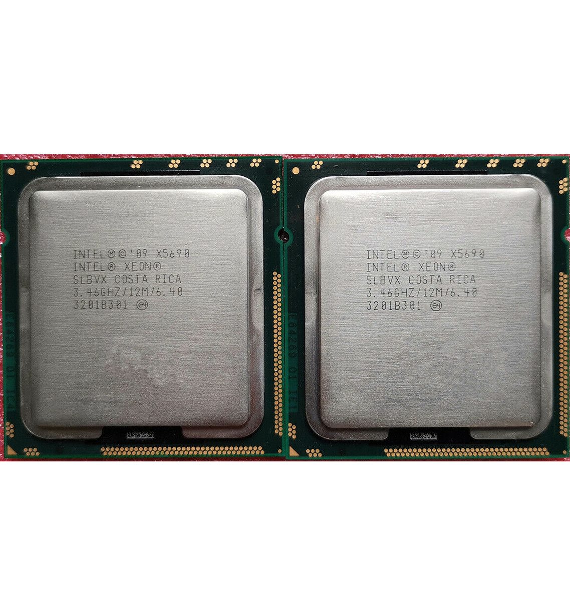 Matching pair Intel Xeon X5690 LGA 1366 3.46GHz 6Core 1333GHz CPU Processor