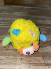 Vintage 1986 Puffling Popples Yellow Plush by Mattel Good Condition