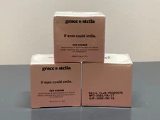 3x GRACE & STELLA EYE CREAM IF EYE COULD SMILE 0.46 OZ each NIB