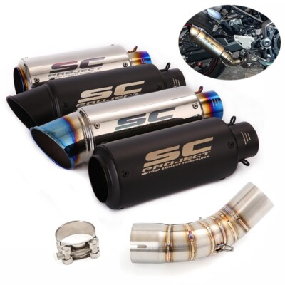 2017-2024 Kawasaki Z900 Slip on System Exhaust Mid Pipe Muffler