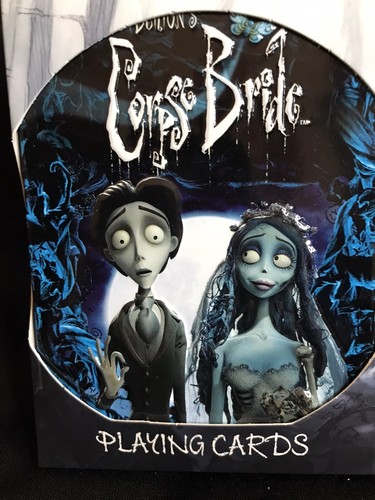 Tim Burton's Corpse Bride Playing Cards with Tin Box By Aquarius - Picture 2 of 4