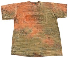 Rare Vintage 1990s T Shirt THE LION KING L Disney Movie Promo Single Stitch AOP