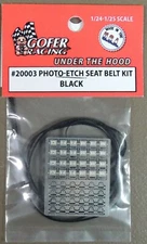 Gofer Racing 20003 x 1/24-1/25 Photo-Etch Black Seatbelt