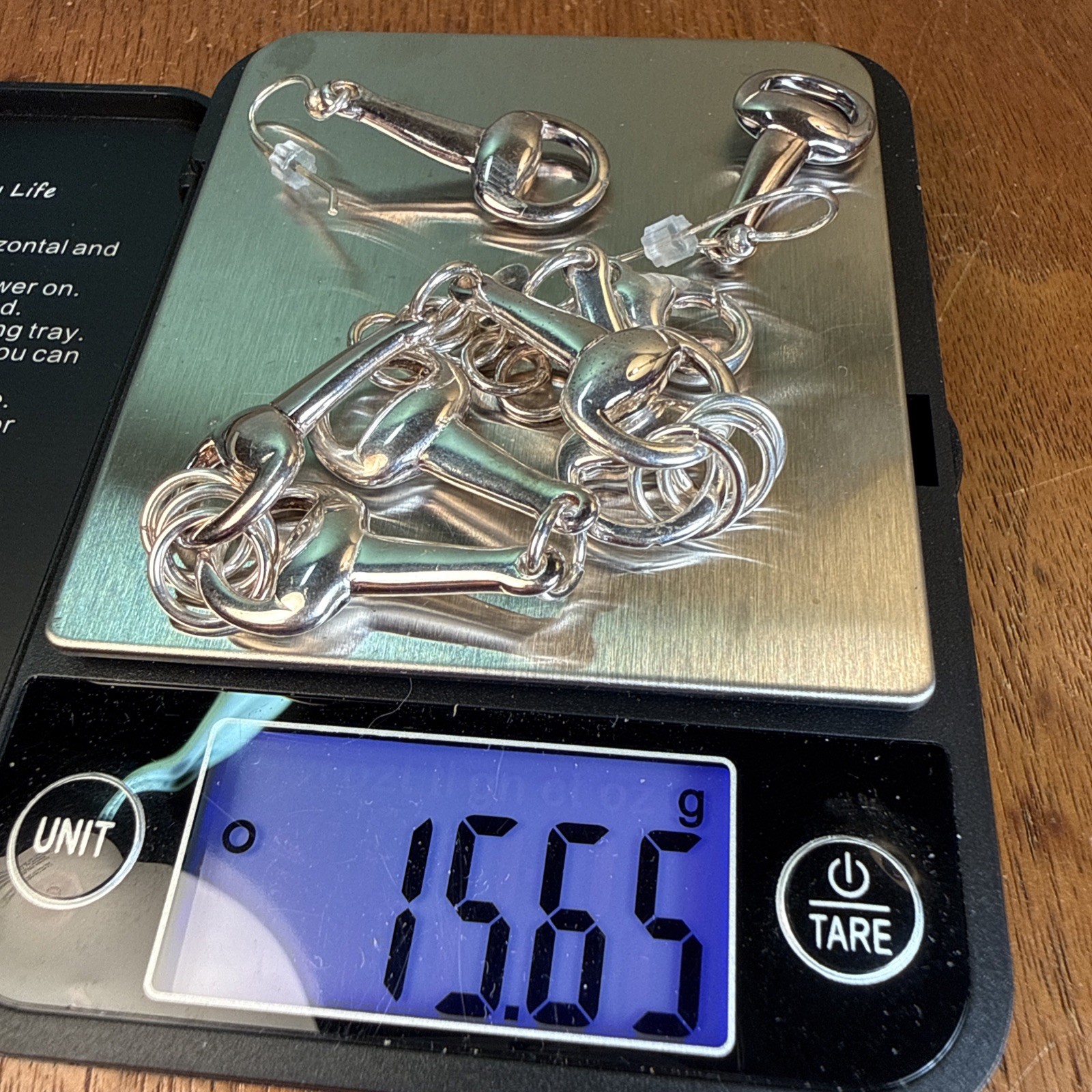 Sterling Silver Italy Snaffle Bit Style Bracelet … - image 12