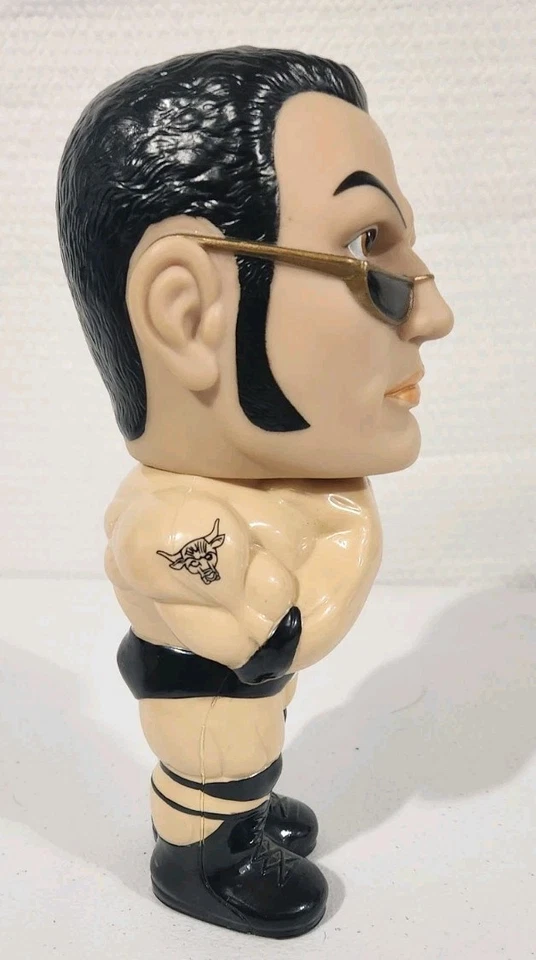 Botella de agua The Rock 3D Sipper 1999 WWF Titan Sports de colección WWE Dwayne Johnson Foto 2 de 4