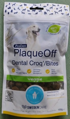 ProDen Plaque Off Dental Bites Veggie 150g Med/Large Exp 12/2026