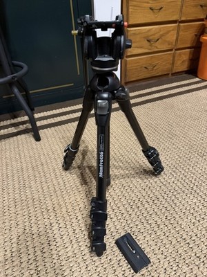 rare Manfrotto 190MF4 carbon fiber Camera tripod video A0072677, 88S2