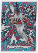 2025 Topps Resurgence Jaylin Noel Sky Blue & Pink Shock Parallel Rookie Card