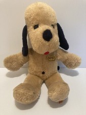 Vintage Animal Fair Stuffed Plush Henry Dog Tongue Out Name Tag