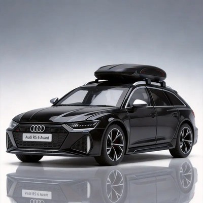1:24 AUDI RS6 Avant Station Wagon Alloy Performance Sports Car Model Diecast Met