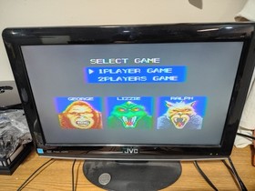 Rampage 1989 Sega Genesis CIB Complete With Manual Tested Working Condition