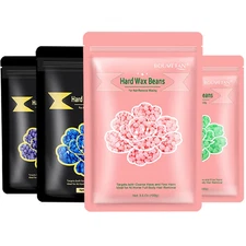 Hard Wax Beads, 400G Wax Beans for Hair Removal, Perfect for Sensitive Skin Full