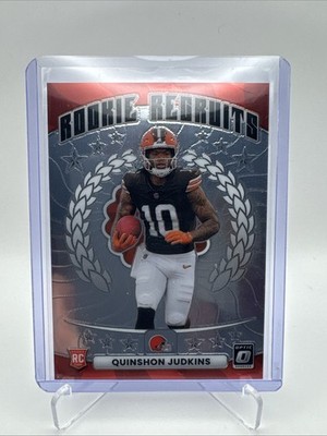 Quinshon Judkins #13 2025 Panini Donruss Optic Rookie Recruits Cleveland Browns