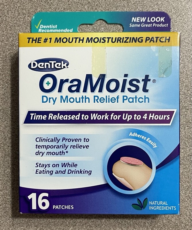 3 BOXES OF ORAMOIST DRY MOUTH RELIEF PATCHES DISCONTINUED 2019 FREE SHIPPING!