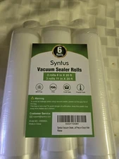 New Syntus Vacuum Sealer Rolls 6 Total