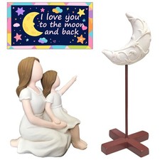Mom Gifts From Daughter Mother And Daughter Figurine Moon Set Birthday Statue