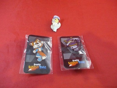 Master Mittens Lady Meowmalade Lucky Super Lucky's Tale Xbox 2017 Promo Pin Set