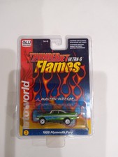 Auto World '58 Plymouth Fury Flames New in Blister Pack Also Fits AW SC353 
