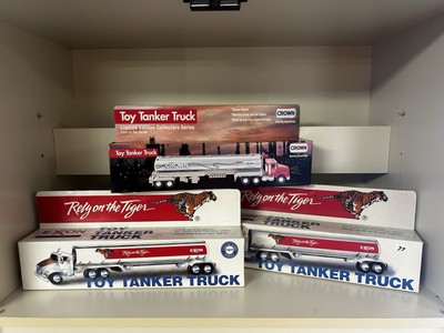 2 Exxon And 1 Crown Oil Tanker Collectables Light Up And Make Sounds