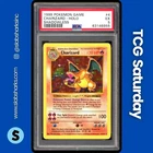 1999 POKEMON BASE SET SHADOWLESS #4/102 CHARIZARD HOLO RARE PSA 5