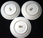 Noritake China Japan Harmony pattern 3906 set of 3 teacup saucers 5.5" plates — photo 7