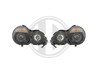 Designscheinwerfer-Set FüR Mercedes-Benz W210 Angel Eyes + Standlichtringe 1995-