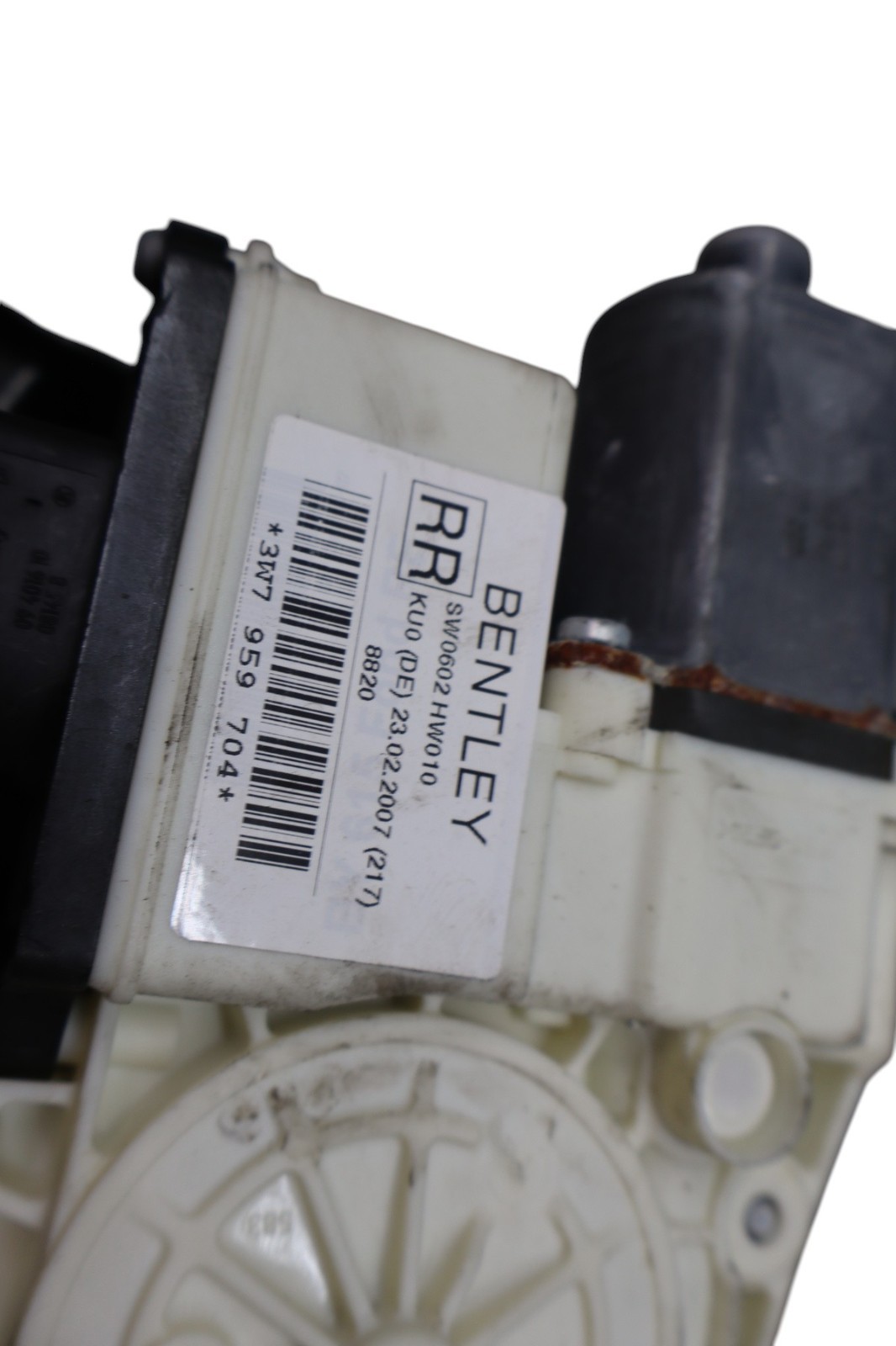 07-11 Bentley Continental GTC Rear Right Side Quarter Window Regulator Motor Oem