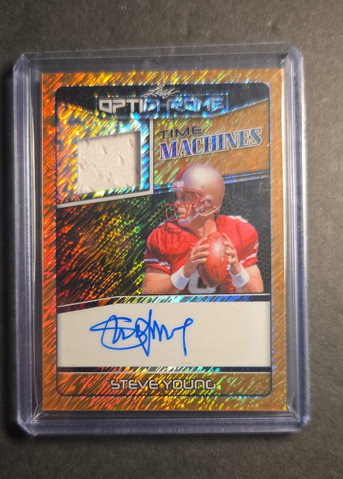 2025 Leaf Optichrome - Time Machines Steve Young, Steve Young #TM-SY1 Orange...