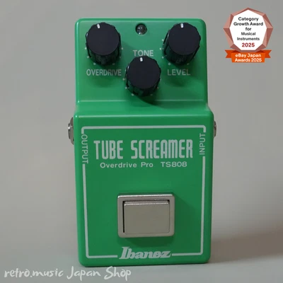 Ibanez TS808 Tube Screamer Overdrive pédale d'effets guitare classique vert... - Photo 1/4