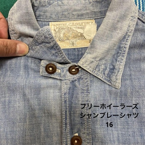 Camisa Freewheelers Chinst Chambray talla 16