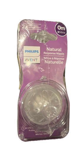 Philips Avent Flow 1/2 Natural Response Nipple 0 Month 2 PACK (4 total) Newborn - Picture 1 of 5