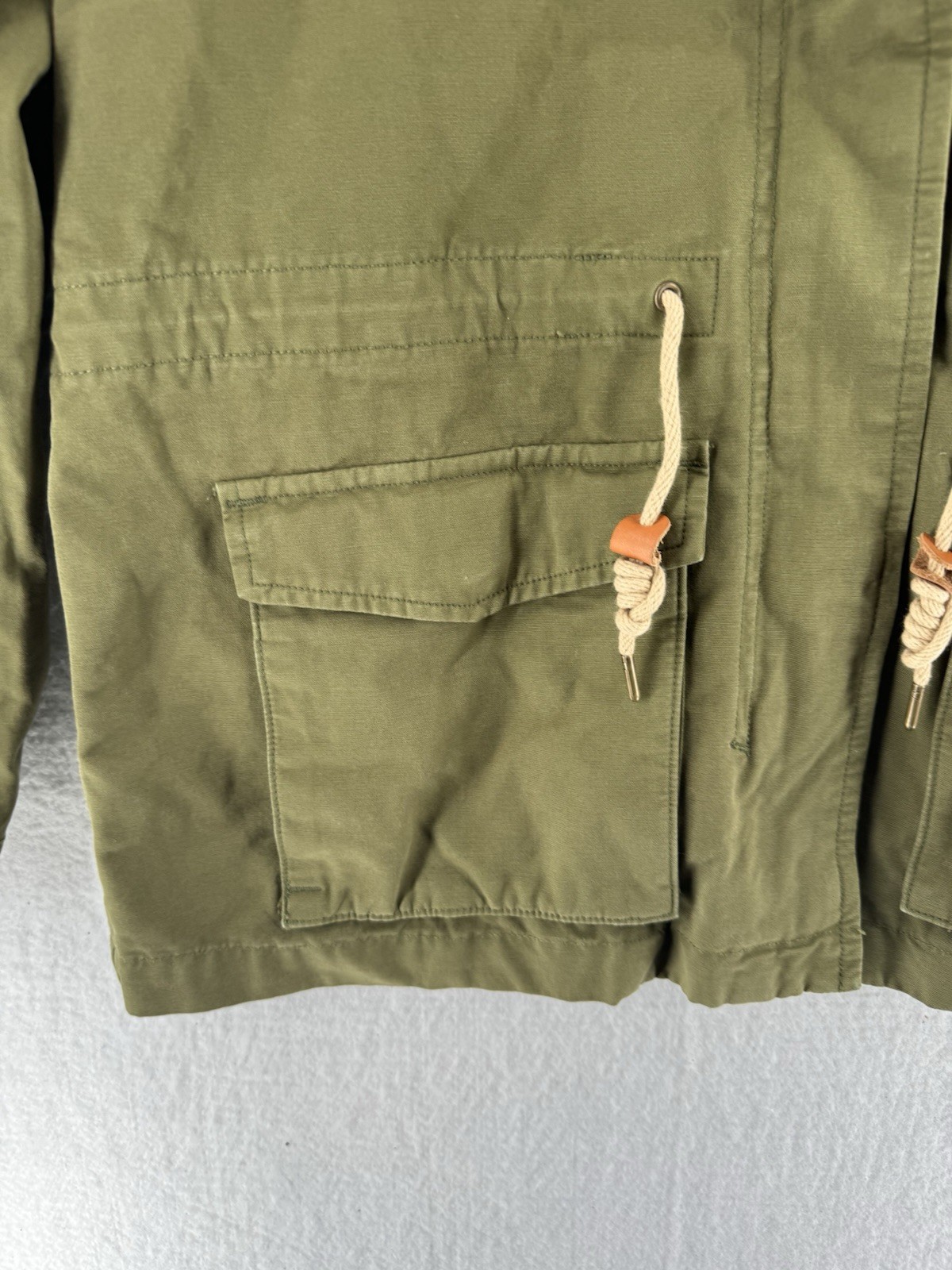 LEVI'S Full Zip Snap Button Size Small Military U… - image 2