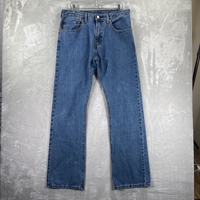 Levi's 517 Jeans men's 34x34 Bootcut Bootleg Blue Denim Western Mid Rise Medium