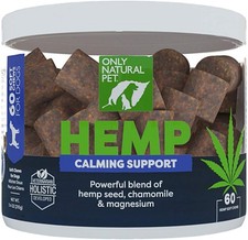 Only Natural Pet Hemp Calming Support Soft Chews - 60 Count - Expires: 04/26
