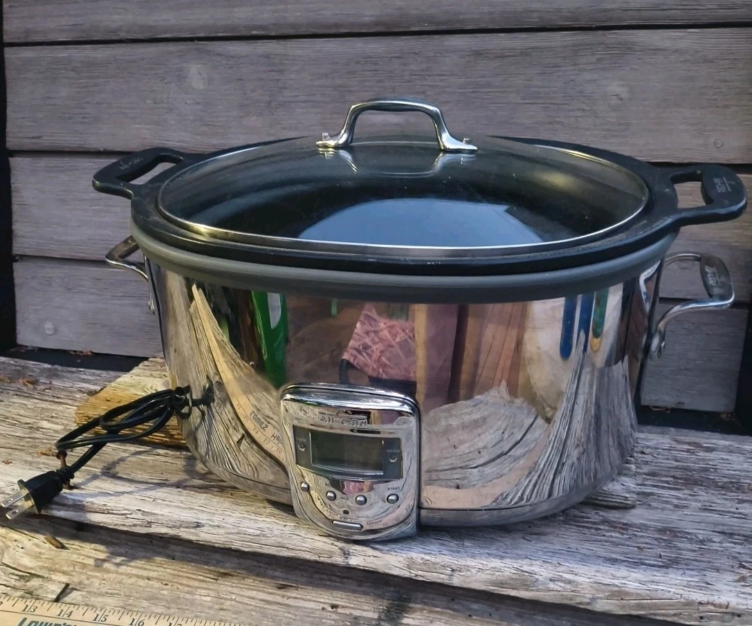 ALL-CLAD 7 Quart Slow Cooker Stainless Steel Crock Pot Series SC01 - Tested