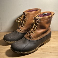 L.L Bean Men  s 8 Inch Bean Boots Gore-Tex Insulated Size 13 W Duck Hunting USA