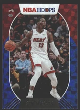 Bam Adebayo #59 2020-21 Hoops Hyper Blue Miami Heat