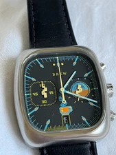 Brew 8-BIT Retro watch - chronograph - full kit - mint  - Rare / Discontinued