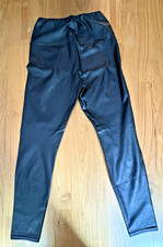 Aritzia Wilfred Free Vegan Leather Leggings  Black  M  High Waisted  VGUC