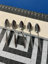 Mar-Crest Atomic Starburst (5) Grapefruit Spoons Citation Stainless Star MCM